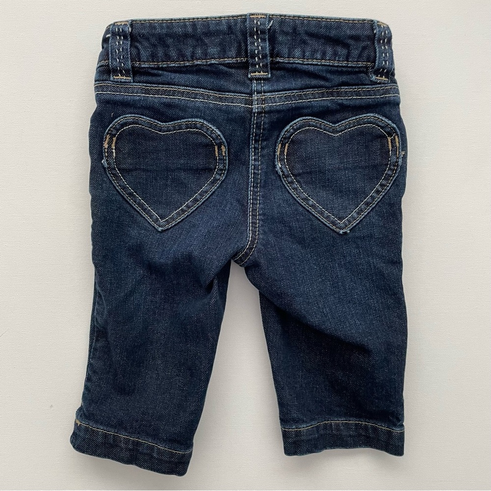Mini Boden Girls Denim Heart Pocket Bermuda Shorts Capri 4Y - Picture 3 of 6